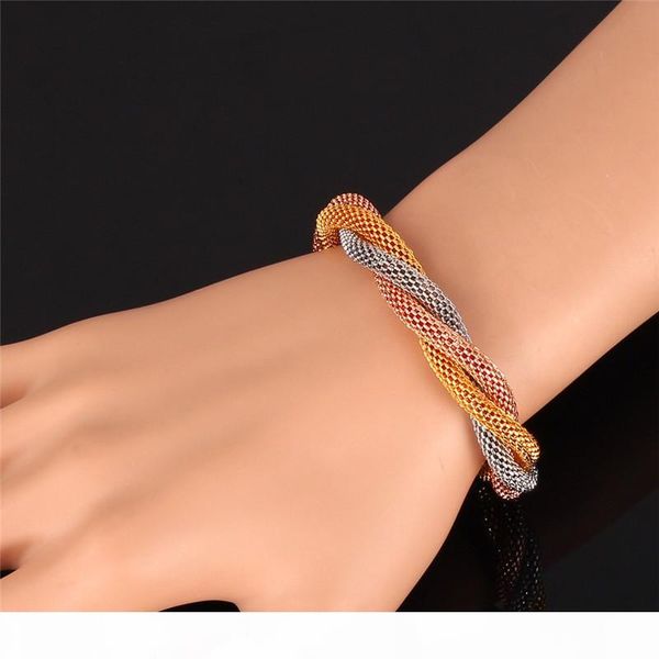 unique mixed 3 colors stainless steel rose gold gold plated men jewelry trendy chunky mesh chain bracelets, Golden;silver
unique mixed 3 colors stainless steel rose gold gold plated men jewelry trendy chunky mesh chain bracelets, Golden;silver