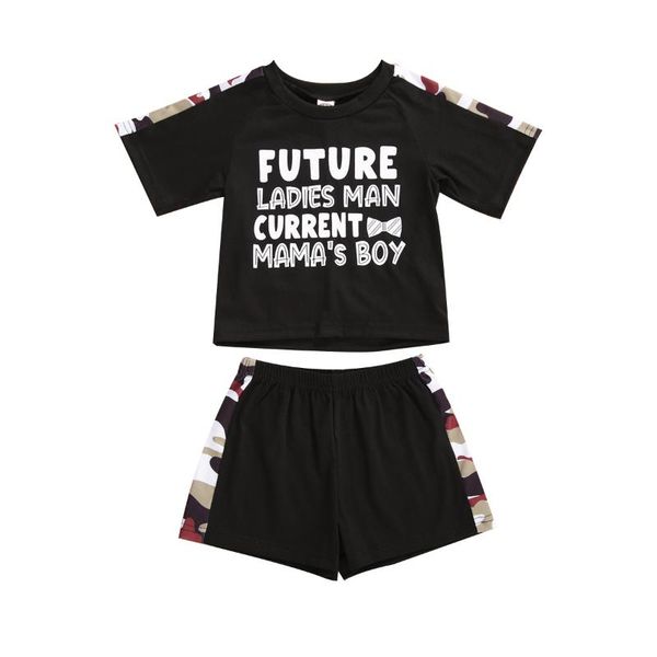1-5years kids baby boys summer casual camouflage letter pattern short sleeve loose short elastic band pants 2pc set, White
1-5years kids baby boys summer casual camouflage letter pattern short sleeve loose short elastic band pants 2pc set, White