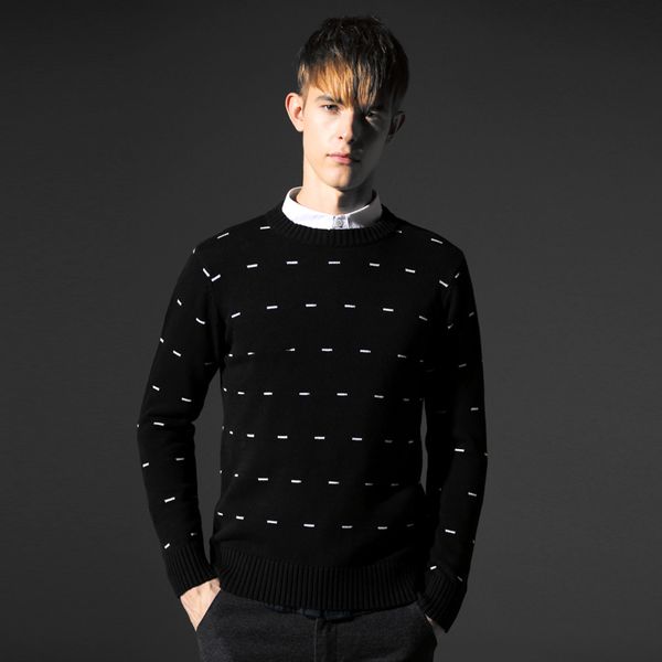2020 new fashion brand sweater mens pullover striped slim fit jumpers knitred woolen autumn korean style casual men clothes, White;black
2020 new fashion brand sweater mens pullover striped slim fit jumpers knitred woolen autumn korean style casual men clothes, White;black