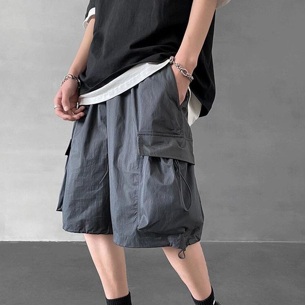 men's shorts for men 2021 summer casual elastic waist loose wild five-point breeches handsome beach wide-leg pants, White;black
men's shorts for men 2021 summer casual elastic waist loose wild five-point breeches handsome beach wide-leg pants, White;black