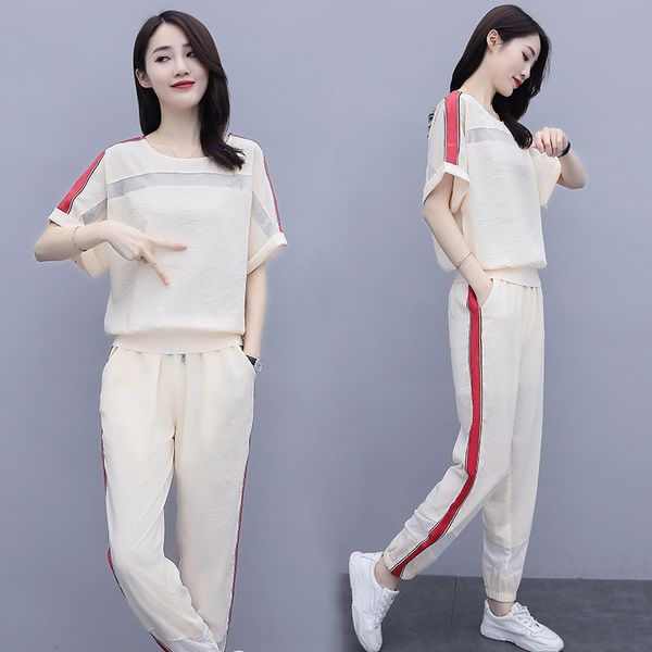 2020 new large 2020 new size women's clothing meat hiding western style two-piece suit elegant casual loose thin suit, Gray
2020 new large 2020 new size women's clothing meat hiding western style two-piece suit elegant casual loose thin suit, Gray