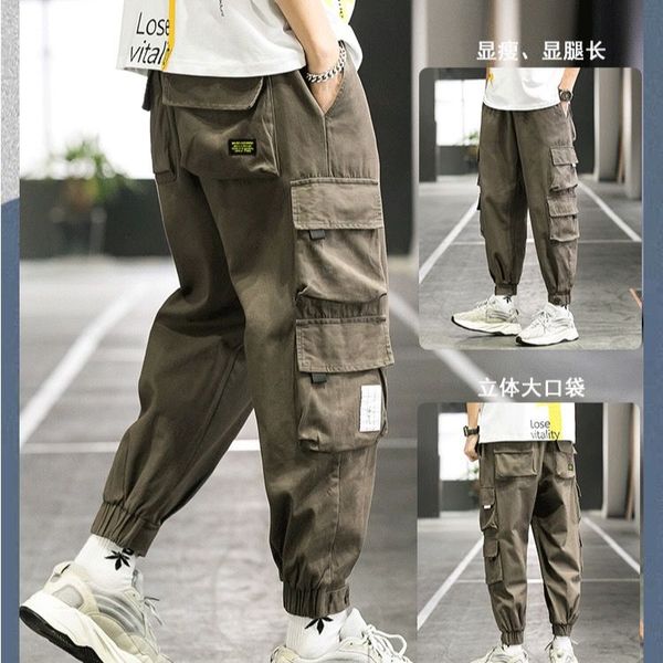 men's pants cargo summer thin fashion loose casual ankle-length pockets vintage trousers black khaki army green
men's pants cargo summer thin fashion loose casual ankle-length pockets vintage trousers black khaki army green