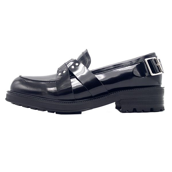 dress shoes designer metal 2021 buckle mens thick platform genuine leather formal spring slip on office work loafers, Black
dress shoes designer metal 2021 buckle mens thick platform genuine leather formal spring slip on office work loafers, Black