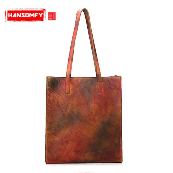 the new retro genuine leather women handbags female shoulder shopping bag large-capacity hand-rubbed the first layer of leather
the new retro genuine leather women handbags female shoulder shopping bag large-capacity hand-rubbed the first layer of leather