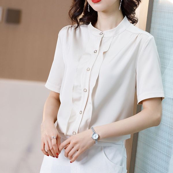 short-sleeved women's dress 2020 new korean style loose apricot shirt design sense niche women's chiffon shirt, White
short-sleeved women's dress 2020 new korean style loose apricot shirt design sense niche women's chiffon shirt, White