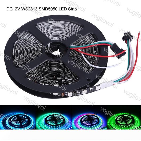 led strip dc12v ws2813 5050 smd 30leds m 60leds m rgb led ribbon 5 m magic dream dream color changeable effects waterproof dhl
led strip dc12v ws2813 5050 smd 30leds m 60leds m rgb led ribbon 5 m magic dream dream color changeable effects waterproof dhl