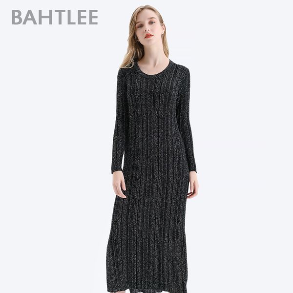 bahtlee spring summer women silver wire knited sequined dress long sleeves o-neck long dress christmas party club strap, Black;gray
bahtlee spring summer women silver wire knited sequined dress long sleeves o-neck long dress christmas party club strap, Black;gray