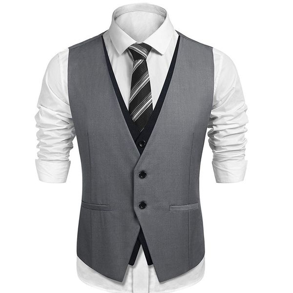 men's vests slim fit vest for men black and gray one piece custom man suit waistcoat v neck single breasted casual waist coat fashion, Black;white
men's vests slim fit vest for men black and gray one piece custom man suit waistcoat v neck single breasted casual waist coat fashion, Black;white