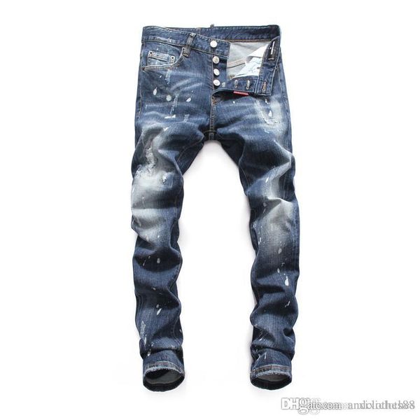 fashion men jeans nice quality distressed skinny fit bleach fade wash vintage denim new style fear of god, Blue
fashion men jeans nice quality distressed skinny fit bleach fade wash vintage denim new style fear of god, Blue