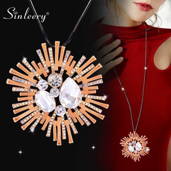 sinleery 2020 new arrival zircon flower long necklace sweater chain fashion metal snake chain crystal pendant necklace my468 sso, Silver
sinleery 2020 new arrival zircon flower long necklace sweater chain fashion metal snake chain crystal pendant necklace my468 sso, Silver