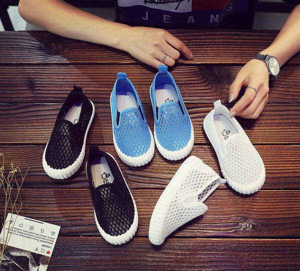 children's summer sneakers sports canvas mesh white shoes breathable light magic sticker one pedal mesh canvas shoes, Black
children's summer sneakers sports canvas mesh white shoes breathable light magic sticker one pedal mesh canvas shoes, Black