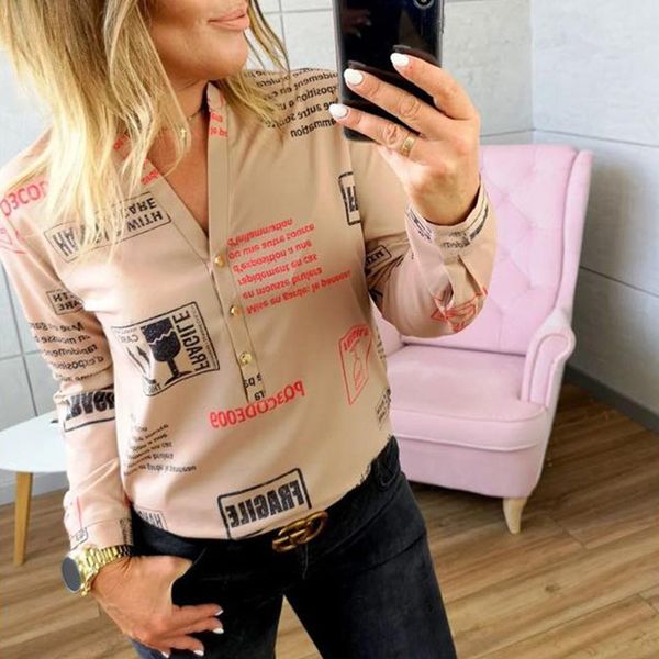 blackday letters printed buttons v-neck autumn women fashion lady white blouse long sleeve shirts spring blusas plus size
blackday letters printed buttons v-neck autumn women fashion lady white blouse long sleeve shirts spring blusas plus size