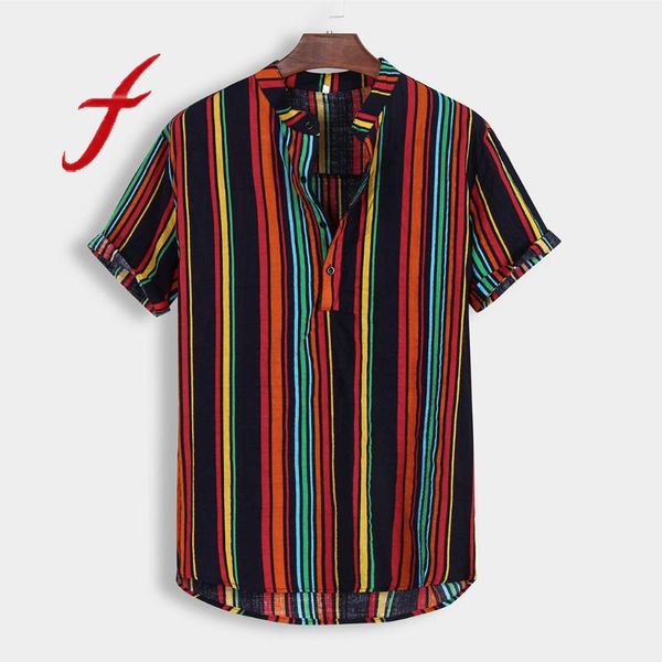 feitong men stripe blouse shirt male summer loose holiday beach print short sleeve loose shirts blusas blouses 2020 new, White;black
feitong men stripe blouse shirt male summer loose holiday beach print short sleeve loose shirts blusas blouses 2020 new, White;black