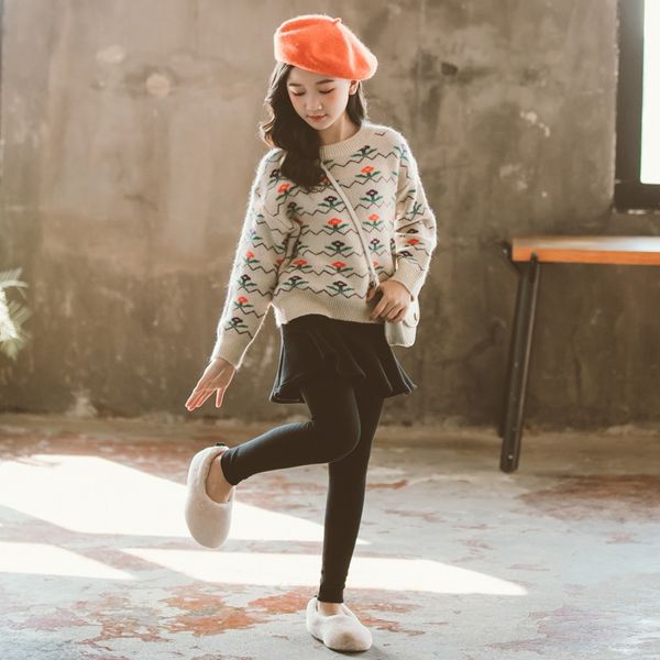 btnjn girls korean style sweater winter 2019 medium and large children all-match casual warm jacquard warm pullover pulloverround neck long, Blue
btnjn girls korean style sweater winter 2019 medium and large children all-match casual warm jacquard warm pullover pulloverround neck long, Blue