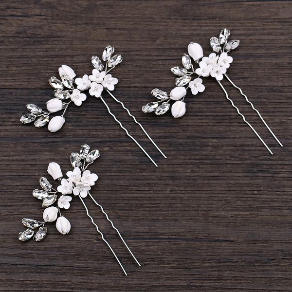forseven crystal leaves white flower hair pins sticks headpiece bridesmaid bride veil bridal wedding jewelry hair accessories, Golden;silver
forseven crystal leaves white flower hair pins sticks headpiece bridesmaid bride veil bridal wedding jewelry hair accessories, Golden;silver