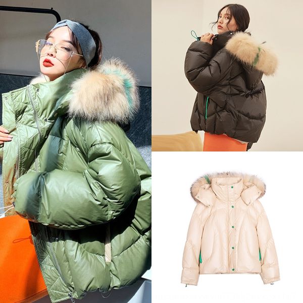 2019 winter new pengpeng bread short fashion loose orange really big fur collar for down jacket bread down jacket women, Black
2019 winter new pengpeng bread short fashion loose orange really big fur collar for down jacket bread down jacket women, Black