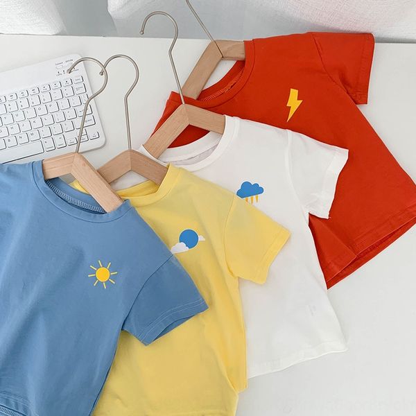 ins weather 4-color children's short-sleeved t-shirt pure cotton korean doll doll foreign style baby baby fashion thin style, Blue
ins weather 4-color children's short-sleeved t-shirt pure cotton korean doll doll foreign style baby baby fashion thin style, Blue