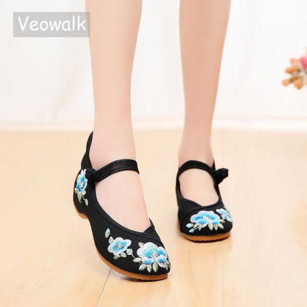 veowalk women floral embroidered canvas ballet flats elegant ladies casual cotton embroidery ballerinas soft old beijing shoes, Black
veowalk women floral embroidered canvas ballet flats elegant ladies casual cotton embroidery ballerinas soft old beijing shoes, Black