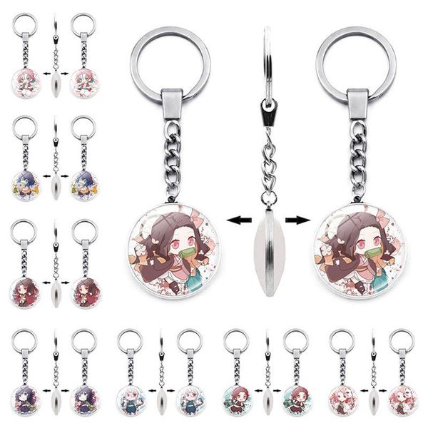new keychain cute double sided ghost blade key chain pendant anime accessories cartoon demon slayer kimetsu no yaiba key ring, Silver
new keychain cute double sided ghost blade key chain pendant anime accessories cartoon demon slayer kimetsu no yaiba key ring, Silver