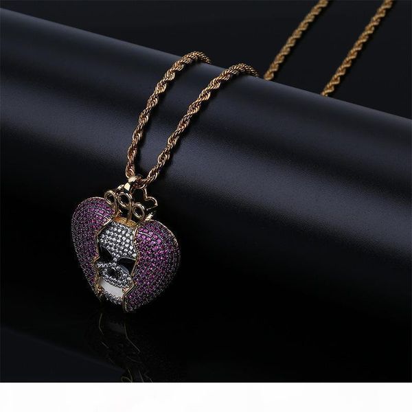 s devil skeleton heart -broken drop original solid zircon hip -hop necklace european and american personality necklace -selling, Silver
s devil skeleton heart -broken drop original solid zircon hip -hop necklace european and american personality necklace -selling, Silver