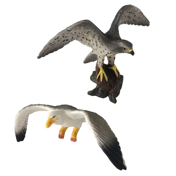 2 pieces wildlife peregrine falcon seagull toy figures - artificial miniature bird animals model
2 pieces wildlife peregrine falcon seagull toy figures - artificial miniature bird animals model