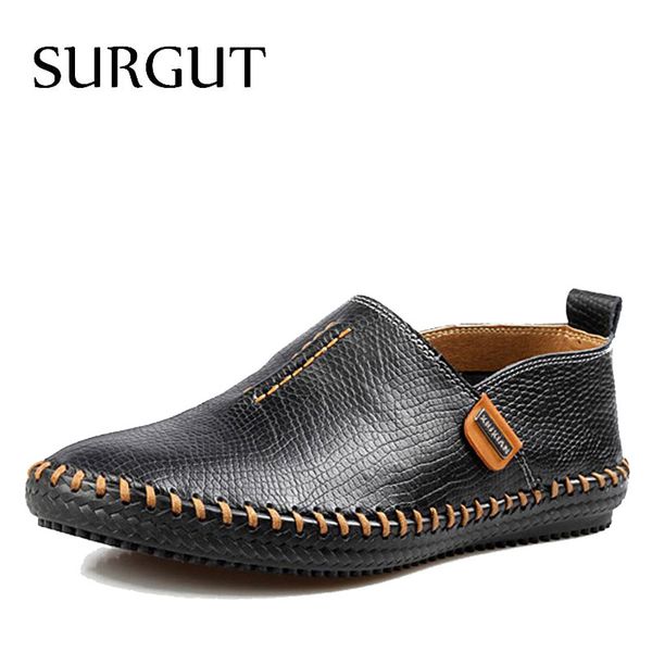surgut brand genuine leather men flats casual shoes soft loafers comfortable driving shoes men breathable, Black
surgut brand genuine leather men flats casual shoes soft loafers comfortable driving shoes men breathable, Black