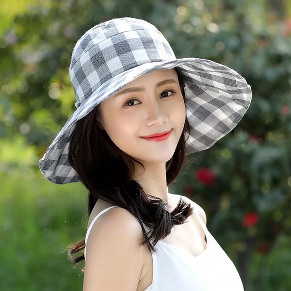2019 new shade breathable cotton fisherman women's plaid hipster screen fisherman sun sun hat beach hat, Blue;gray
2019 new shade breathable cotton fisherman women's plaid hipster screen fisherman sun sun hat beach hat, Blue;gray
