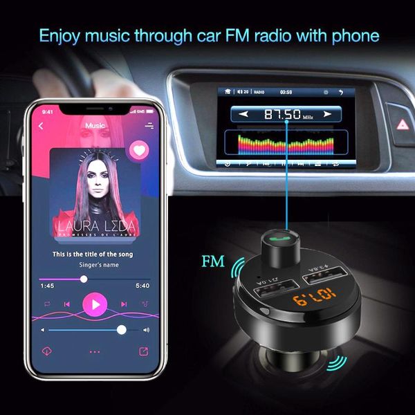 car fm transmitter modulator car mp3 stereo player bluetooth handsaudio adapter dual usb phone charger
car fm transmitter modulator car mp3 stereo player bluetooth handsaudio adapter dual usb phone charger