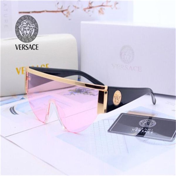 with box designer sunglasses for women and men half frame coating lens vêrsacê sunglasses carbon fiber legs summer classic style, Black
with box designer sunglasses for women and men half frame coating lens vêrsacê sunglasses carbon fiber legs summer classic style, Black