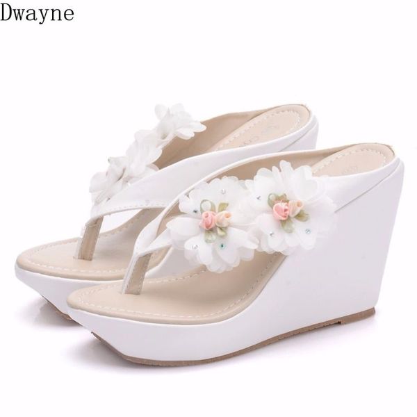 2020 new large size bohemian style wedge sandals beach flip-flops white high heel sandals sweet simple ladies slippers, Black
2020 new large size bohemian style wedge sandals beach flip-flops white high heel sandals sweet simple ladies slippers, Black