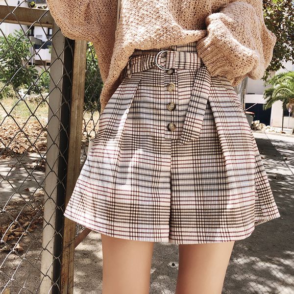 mishow 2020 fashion autumn winter women high waist straight plaid casual elastic waist lattice loose short mx18c2448, White;black
mishow 2020 fashion autumn winter women high waist straight plaid casual elastic waist lattice loose short mx18c2448, White;black