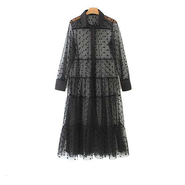 perspective women dresses summer boho maxi dot dress evening long sleeve party beach dresses sundress, Black;gray 
perspective women dresses summer boho maxi dot dress evening long sleeve party beach dresses sundress, Black;gray