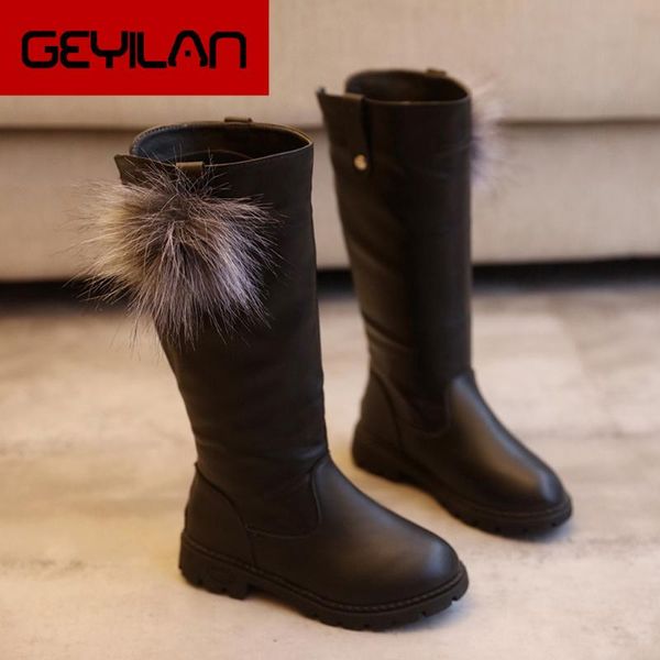winter fashion boots girls fur ball kids mid calf boot children warm cotton soft leather shoes zipper princess boots, Black;grey
winter fashion boots girls fur ball kids mid calf boot children warm cotton soft leather shoes zipper princess boots, Black;grey
