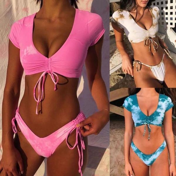girl bikinis set bikini geometric 2020 swimwear women swimsuit vintage tie dye wire low waist thong sale blue tank top, White;black
girl bikinis set bikini geometric 2020 swimwear women swimsuit vintage tie dye wire low waist thong sale blue tank top, White;black