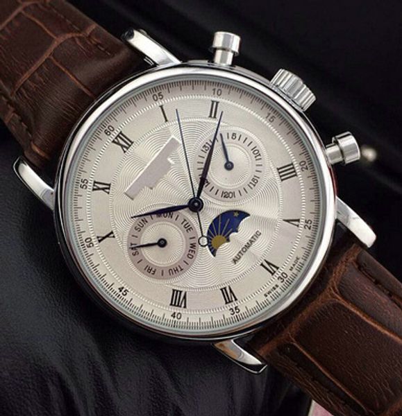 2019 leather luxury fashion pp mechanical mens designer stainless steel automatic movement watch sports mens self-wind wristwatches, Slivery;brown
2019 leather luxury fashion pp mechanical mens designer stainless steel automatic movement watch sports mens self-wind wristwatches, Slivery;brown