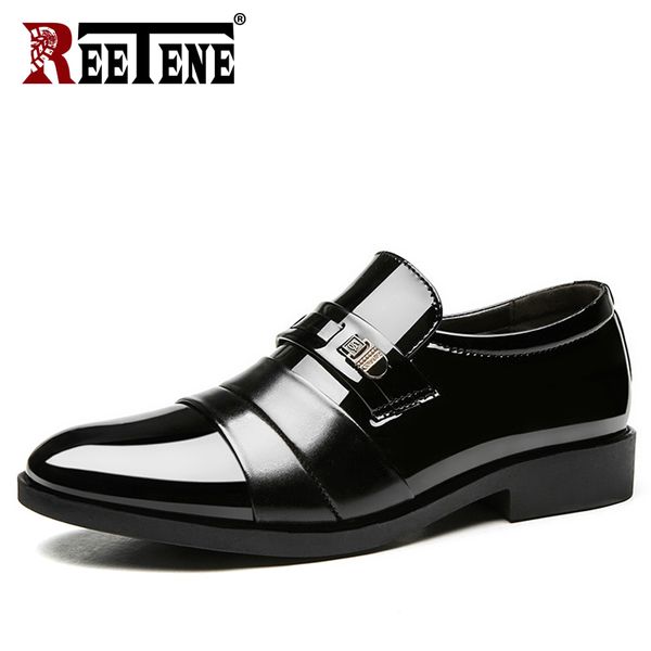 reetene 2020 formal shoes pointed toe dress men loafers leather oxford shoes for men wedding slip on office, Black
reetene 2020 formal shoes pointed toe dress men loafers leather oxford shoes for men wedding slip on office, Black