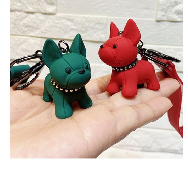 2020 french bulldog keychain pu leather animal dog keyring holder bag charm trinket chaveiros bag accessories punk style pendant, Silver
2020 french bulldog keychain pu leather animal dog keyring holder bag charm trinket chaveiros bag accessories punk style pendant, Silver