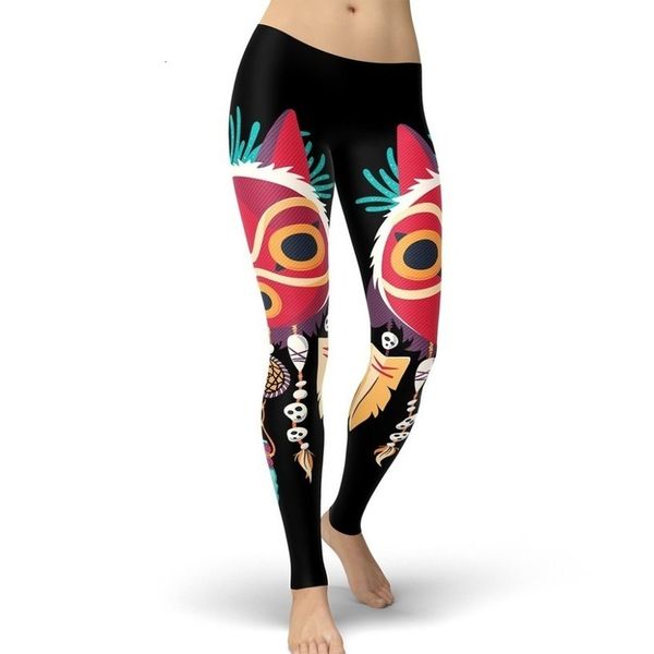 mask mononoke women leggings cartoon spirit high leggins printed legging for woman pants, Black
mask mononoke women leggings cartoon spirit high leggins printed legging for woman pants, Black