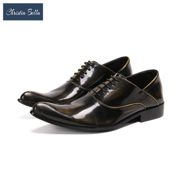 christia bella classic brown yellow real leather formal oxford shoes men pointed toe brogue shoes big size lace up business shoe, Black
christia bella classic brown yellow real leather formal oxford shoes men pointed toe brogue shoes big size lace up business shoe, Black