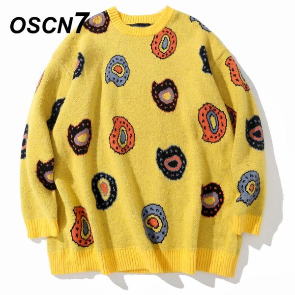 oscn7 funny oversize sweaters men 2020 winter high streetwear fashion mens pullovers round neck vintage sweaters 2065, White;black
oscn7 funny oversize sweaters men 2020 winter high streetwear fashion mens pullovers round neck vintage sweaters 2065, White;black