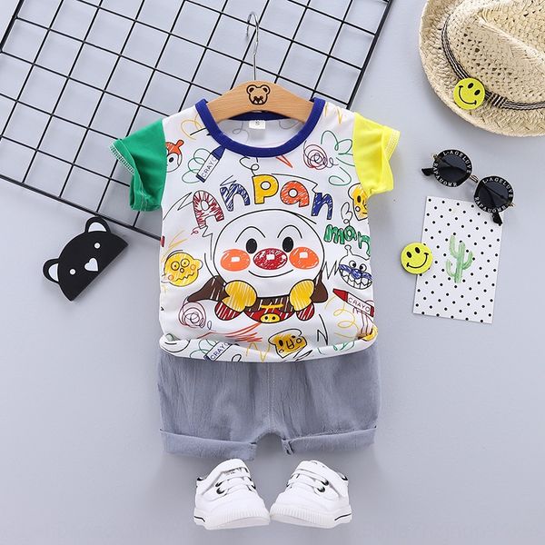 infant boy cartoon doll t-shirt pullover baby cute color matching casual versatile pullover short-sleeved t-shirt two-piece set
infant boy cartoon doll t-shirt pullover baby cute color matching casual versatile pullover short-sleeved t-shirt two-piece set