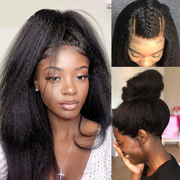 ls hair 360 lace front wigs peruvian kinky straight lace front human hair wigs for black women 13*4 lace frontal wigs remy hair
ls hair 360 lace front wigs peruvian kinky straight lace front human hair wigs for black women 13*4 lace frontal wigs remy hair