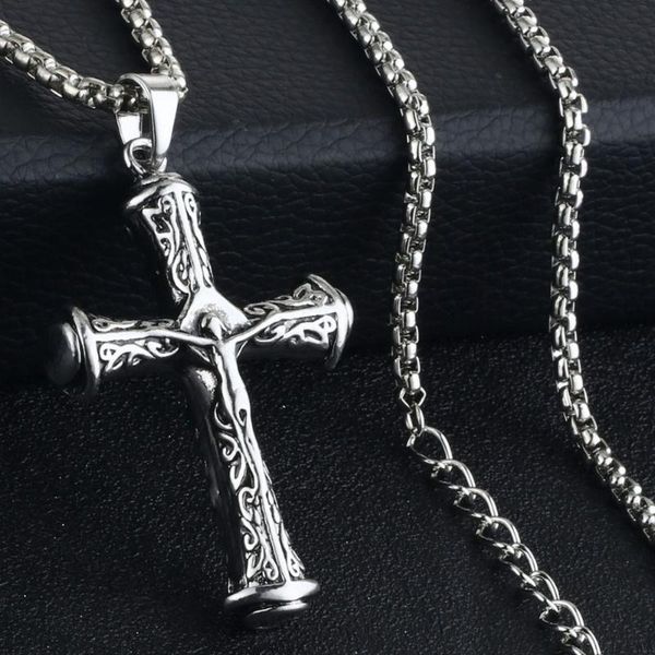 ancient silver color metal cross pattern pendants necklaces for men link chain jesus crucifix statement religious jewelry nc074
ancient silver color metal cross pattern pendants necklaces for men link chain jesus crucifix statement religious jewelry nc074