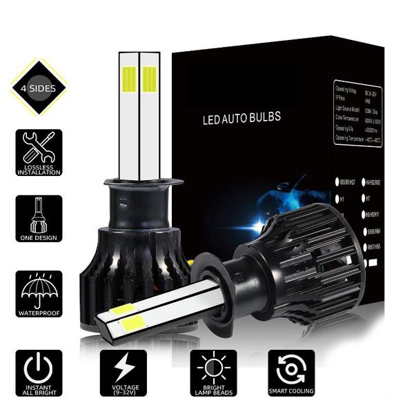 2pcs h1 lighting pattern (4 sides) led headlight bulbs kit 2000w 300000lm 6000k white
2pcs h1 lighting pattern (4 sides) led headlight bulbs kit 2000w 300000lm 6000k white