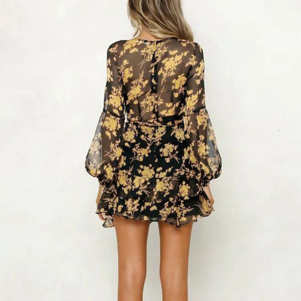 floral print women summer dressy women v neck long sleeve belt perspective mini dress boho evening beach dress jurken @40, Black;gray
floral print women summer dressy women v neck long sleeve belt perspective mini dress boho evening beach dress jurken @40, Black;gray