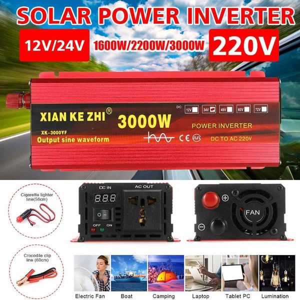 инвертор 1600/2200 / 3000w чистая синусоида lcd дисплей dc 12v в ac 220v солнечный автомобиль трансформатор напряжения пересчитать для автом
инвертор 1600/2200 / 3000w чистая синусоида lcd дисплей dc 12v в ac 220v солнечный автомобиль трансформатор напряжения пересчитать для автом