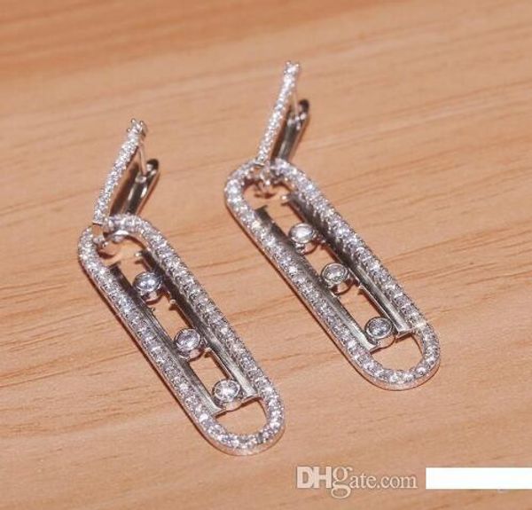 woman luxury jewelry designer earrings move jewelry women luxury gift couple 3 colors optional, Silver
woman luxury jewelry designer earrings move jewelry women luxury gift couple 3 colors optional, Silver