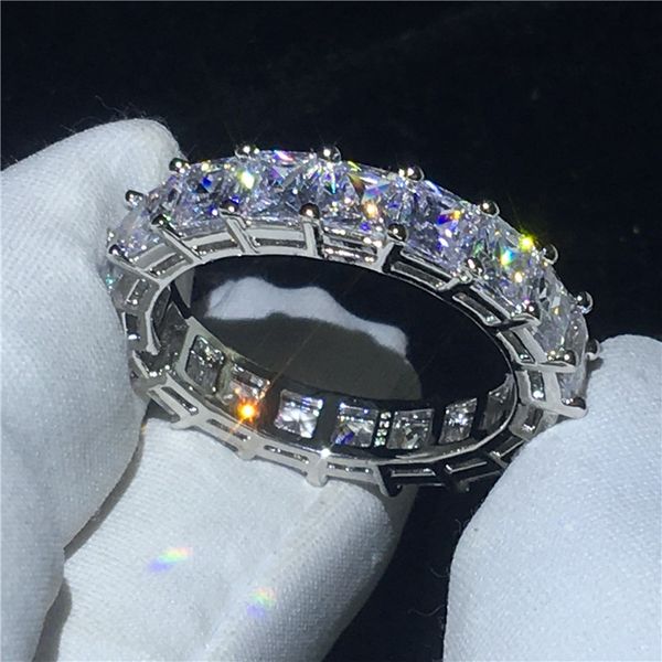 choucong tennis wedding band ring princess cut 4mm 5a zircon sona cz 925 sterling silver engagement rings for women men gift, Slivery;golden
choucong tennis wedding band ring princess cut 4mm 5a zircon sona cz 925 sterling silver engagement rings for women men gift, Slivery;golden