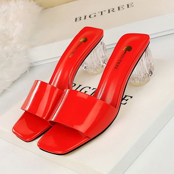 summer women high heels slippers transparent block heel sandals open toe ladies slides square toe shoes black red yellow cs02
summer women high heels slippers transparent block heel sandals open toe ladies slides square toe shoes black red yellow cs02