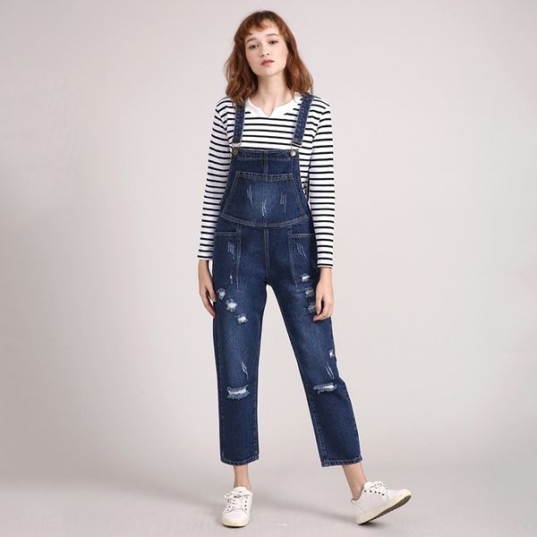mpeen large size ripped denim sling trouserstrousers and trousers suspender women's loose high waist ankle-length pants korean style sl, Blue
mpeen large size ripped denim sling trouserstrousers and trousers suspender women's loose high waist ankle-length pants korean style sl, Blue